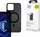 Këllëf 3MK COOLing MagCase për iPhone 14 Plus 15 Plus, MagSafe, me rrjetë, i tejdukshëm