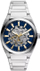 Orë për meshkuj Fossil Everett Skeleton Automatic ME3220, e argjendtë