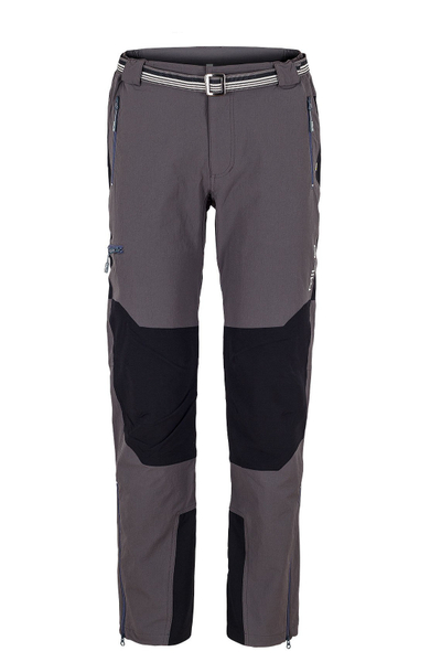 Pantallona trekking MILO Brenta M, softshell, me rrip, ngjyrë grafit