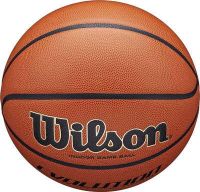 Top basketbolli Wilson Evolution WTB0516XBEMEA, për sallë, lëkurë sintetike, kafe