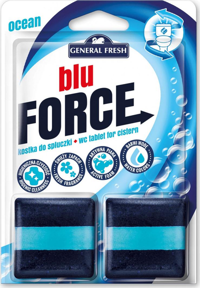 Kub aromatizues për banjë General Fresh, 2 x 50 g, i kaltër