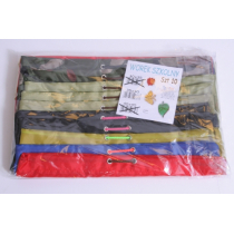 Çantë këpucësh U Wiktora School Bag, për kalamoj, me litar, shumëngjyrëshe