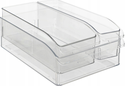 Set kuti për frigo 5FIVE Smart Fridge, 3 copë, plastike transparente