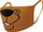 Maskë mbrojtëse Scooby Doo, 3 shtresa, 2 copë në paketë, me shumë ngjyra