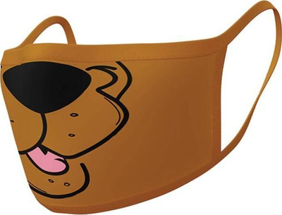 Maskë mbrojtëse Scooby Doo, 3 shtresa, 2 copë në paketë, me shumë ngjyra