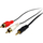 Kabllo audio StarTech 3.5mm në 2xRCA, stereo, 0.9m, e zezë