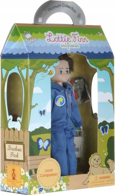 Kukull Lottie Dolls Loyal Companion, 18cm, me qen lodër, shumëngjyrëshe