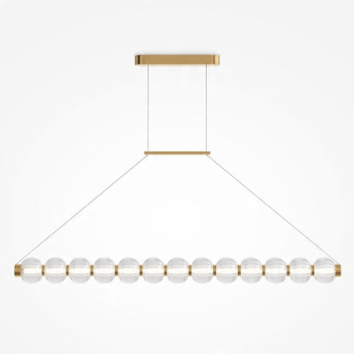 Llambadar varës Maytoni AMULET LED, 110 cm, metal e xham, ngjyrë ari