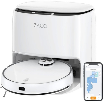 Robot fshesë Zaco M1S, 0.45L, vetëpastrim, i bardhë