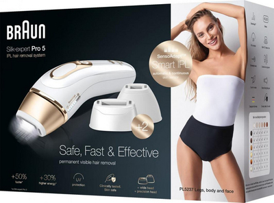 Depilator Braun IPL Silk-expert Pro 5, i bardhë