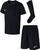 Set futbolli Nike Dry Park 20 Jr CD2244 010, për çuna 3–8 vjeç, Dri FIT, i zi