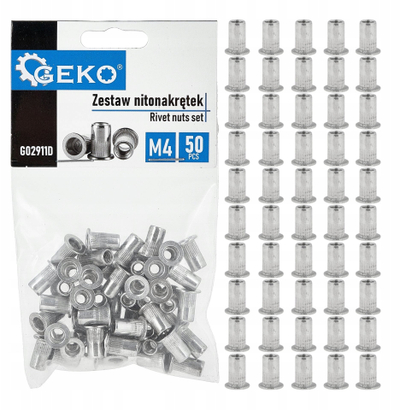 Set arra nitove GEKO GO2911D, M4, alumin, 50 copë