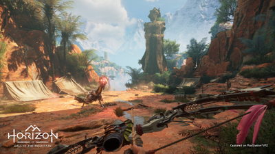 Set PlayStation VR2 dhe Horizon Call of the Mountain, i bardhë