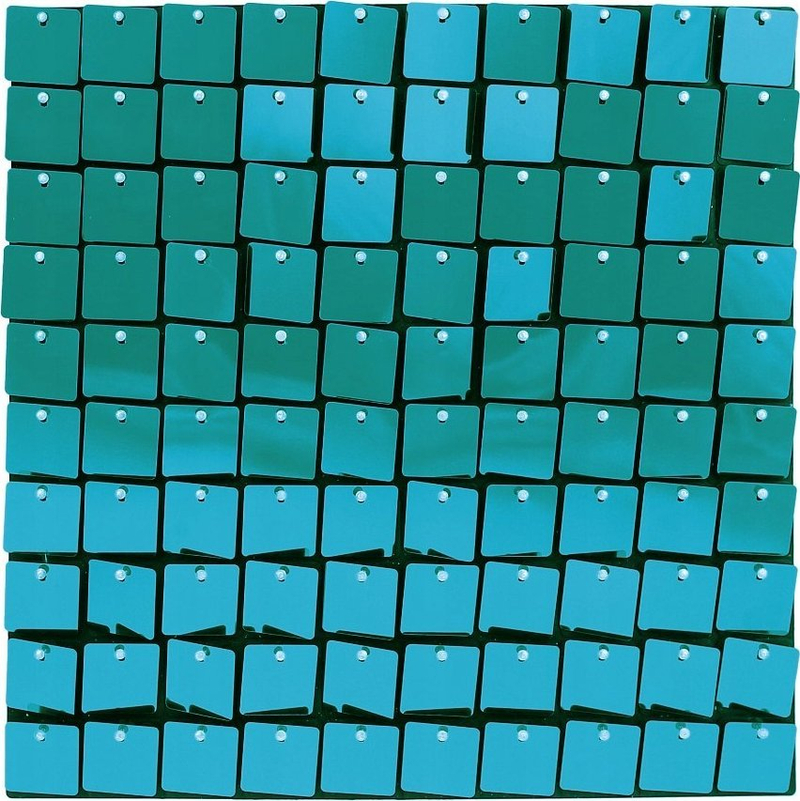 Panel dekorativ për mur, 30x30 cm, plastik, turkez