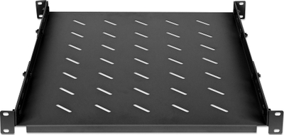 Rafte fikse për kabinet rrjeti Intellinet 19", 1U, thellësi 550 750mm, i zi
