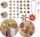 Set lodër edukative Masterkidz Wall Panels Gears and Chain, 79 pjesë, STEM, shumëngjyrësh