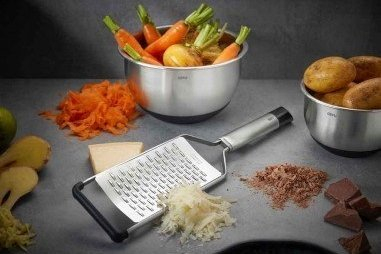 Rende kuzhine Gefu Primeline, dy pjesë, çelik inox, gri