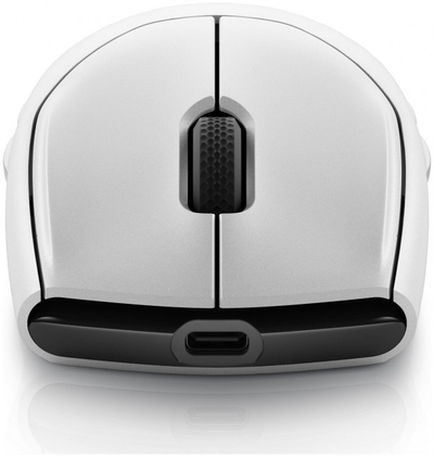 Gejминг глувче Dell Alienware AW720M, безжично tri-mode, 26000 DPI, бело