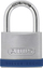 Kyç sigurie ABUS Silver Rock 5, trup 45mm, Nano Protect, argjendtë me blu
