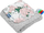 Batanije bebe Sensillo Light Minky, 75x100cm, model Grey Flowers, gri