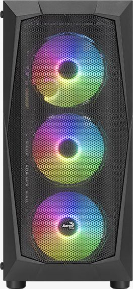 Kase kompjutri Aerocool Falcon ARGB, mid tower, xham i kalit, e zezë