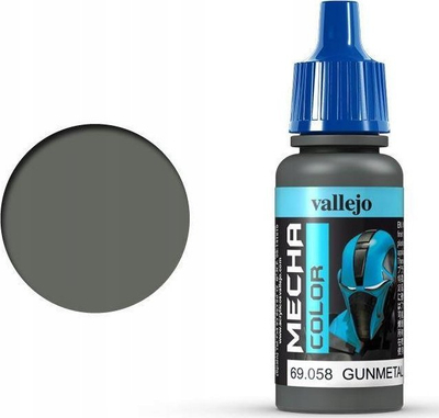 Bojë akrilike Vallejo Mecha Color 69.058 Gunmetal, metalike, 17ml