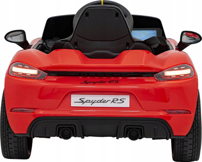 Електричен автомобил за деца Ramiz Porsche Spyder RS 718 MP4, 12V, со далечински управувач, црвен