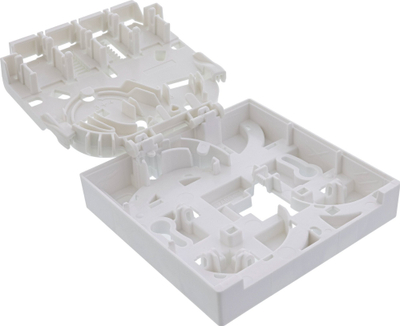 Kuti fibër optike InLine FTTH, 4x LC Duplex ose 4x SC Simplex, 80mm, e bardhë