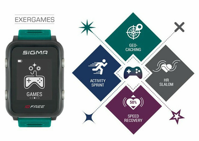 Orë për meshkuj Sigma Heart Rate Monitor iD.FREE Grey 24100, e hirtë
