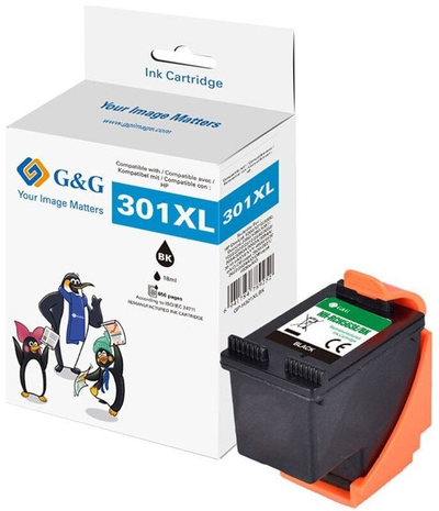 Patron boje G&amp;G GP-H301XLBK, black 301XL, i zi
