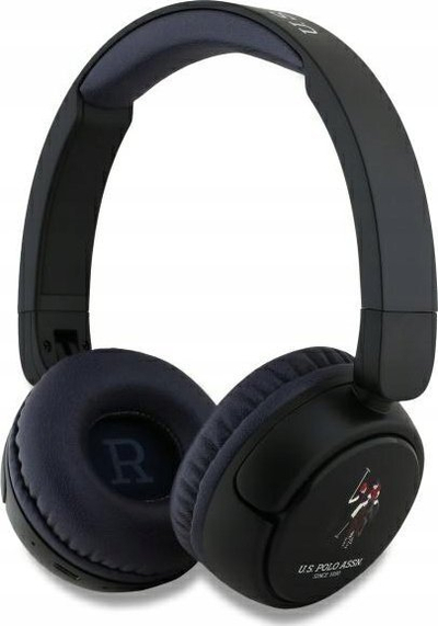 Kufje wireless US Polo DH Color Logo, Bluetooth 5.3, bateri 30 orë, blu navy