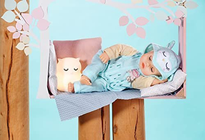 Kostum për kukull Baby Annabell Owl Onesie 43cm, për kukulla 43cm, rozë