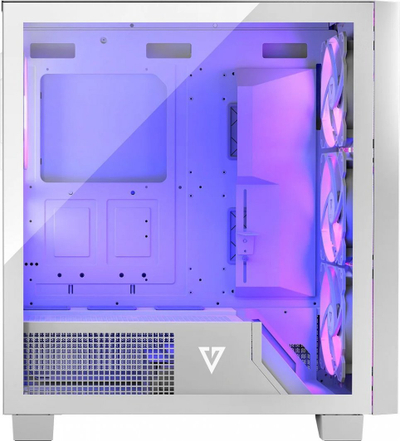 Куќиште за компјутер Modecom Perun Apex ARGB, бело, Midi Tower