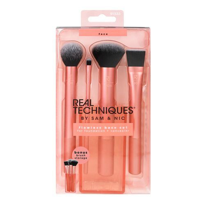 Brusha për grim Real Techniques Flawless Base Set, 4 copë