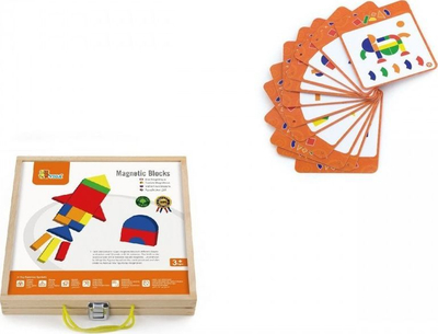 Puzzle magnetike Viga, 3+