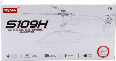Helikopter me pult Syma Apache S109H, RC, ushtarak, ngjyrë khaki
