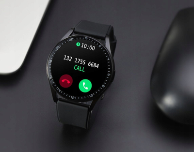 Orë e zgjuar Denver SWC-372, ekran 1.3" IPS me prekje, Bluetooth, e zezë
