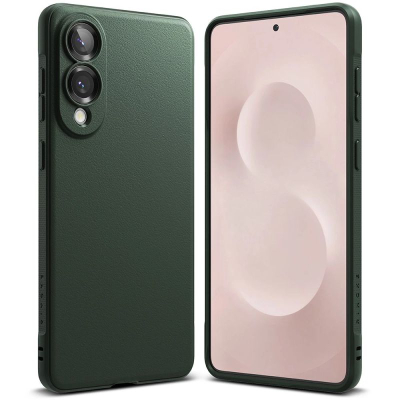 Калфa телефон Ringke Onyx за Samsung Galaxy S25 Edge, антилизгачки, цврста заштита, темно зелена