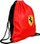 Çante sportive Ferrari Gym Bag, me litar shpine, e kuqe me të zezë
