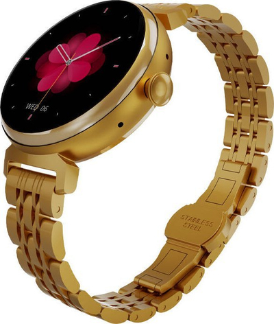 Ora inteligjente HiFuture Future Aura, ekran 1.08" AMOLED, Bluetooth, ari rozë