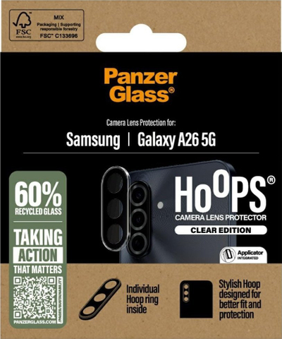 Mbrojtës lentash PanzerGlass Hoops, për Samsung Galaxy A26 5G, transparent