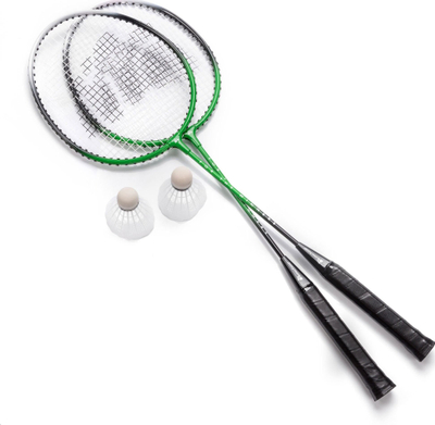 Set badminton Meteor, 2 raketa, 2 shatlloka, rrjetë