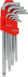 Set çelësa të gjatë AWTools Torx, 9 copë