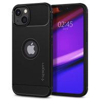 Mbështjellëse për iPhone 13 Spigen Rugged Armor, e zezë
