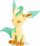 Peluç Pokemon Leafeon, 20cm, lodër për koleksion, bezhë jeshile