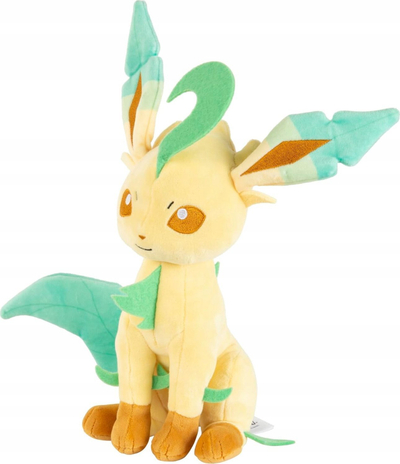 Peluç Pokemon Leafeon, 20cm, lodër për koleksion, bezhë jeshile