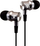 Kufje in ear V7, që të rrujn zhurmat, stereo, 3.5 mm, ngjyrë argjendi