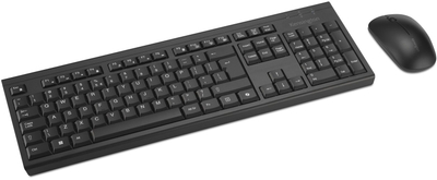 Set tastjere dhe mi Kensington KM270 EQ, wireless, me bateri të rikarikueshme, i zi