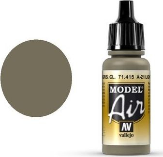 Bojë akrilike ajrore Vallejo Model Air 71415, 17ml, A-21 Light Greyish Brown