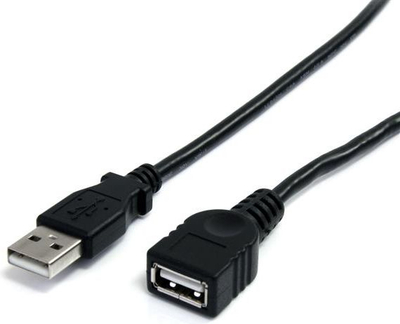 Kabllo StarTech USB-A-USB-A, 0.9m, e zezë